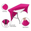 Peomeise 6FT Spandex Table Cover Rectangular Stretch Spandex Tablecloth (Fuchsia,6FT)