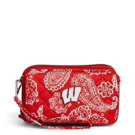 Vera Bradley Women's Cotton RFID All in One Crossbody Purse, Red
