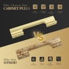 Haliwu 20 Pack Gold Cabinet Pulls 3 Inch Brushed Gold