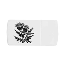 'Abstract Thistles' Pill Box with Tablet Splitter (PI00028004)