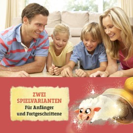 HUCH! Egg, egg, stamping! Children's game, great dice fun with 6 high-quality colour stamps, farm animals, stamp game, dice game, for 2 to 5 players from 6 years