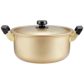 Hokuriku Alumi Two-Handled Pot, 10.2 inches (26 cm), [Gas Fire Only], Lightweight, Pure Oxalic Acid, Ajizukushi, Made in Japan