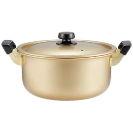 Hokuriku Alumi Two-Handled Pot, 10.2 inches (26 cm), [Gas Fire Only], Lightweight, Pure Oxalic Acid, Ajizukushi, Made in Japan