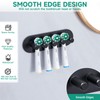 Electric Toothbrush Head Holder, Black Toothbrush Holders Wall Mounted, Stainless