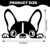 2 Pictures Car Sticker Bulldog Car Sticker Black Decorative Window