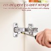 Kitchen Cabinet Hinges | Closet Hinges - 135-degree Opening Concealed