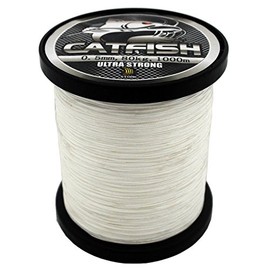 Stork Catfish, 8-Stranded Braided Fishing Line 1000m (White, 145 kg / 0,70mm)