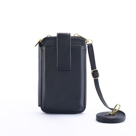 LEOLEO Smartphone Shoulder Bag, Smartphone Pouch, Women's, Wallet Shoulder Bag, Mini Shoulder Bag, Leather Style, Mobile Pouch, Shoulder Pochette, Lightweight, Simple, Casual, Fashionable, Crossbody