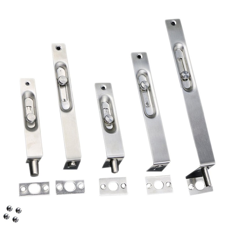 Stainless Steel Door Slide Bolt Latch Lock Flush Bolt for