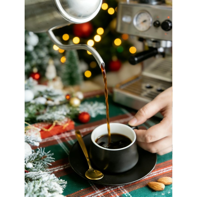 YHOSSEUN Ceramic Espresso Cups Set of 6, 4 Oz Expresso
