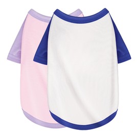 Stylish Pink Color Block Dog Shirt: Premium Polycotton Blend, Comfortable, Breathable, and Wrinkle-Resistant. Perfect Apparel for Small, Medium, & Large Dogs, a Must-Have for Pet Lovers XXL