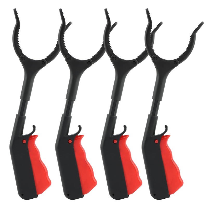 QKDS Grabber Tool, 4pcs 30cm/12inch Grabber Reacher Tool Claw Rubbish
