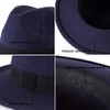 LADYBRO Fedora Hats for Women 100% Wool DIY Band Belt