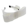 Motique Accessories Elegant Large Velvet Bow Headband - White