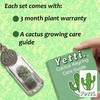 Yetti | Mini Cactus Gift Keyring - Living Plant on