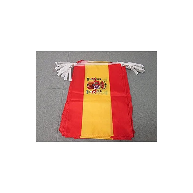 AZ FLAG SPAIN 12 meters BUNTING FLAG 20 flags 18''