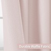 OVZME Berry Pink Shower Curtain, Embossed Textured Fabric Shower Curtain