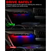 HLauto 6Z4J Emergency Dash Strobe Lights: 2x16.8 inch Red Blue