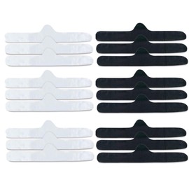More of Me to Love Sweat Wicking Bra Liners, Viscose & Cotton Blend, Tagless, Seamless (XL, Black/White, 18-Pack)