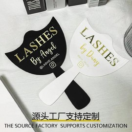 Zombie Makeup Acrylic Handheld Eyelash Photo Swing Prop Card Free Size/White 10ea