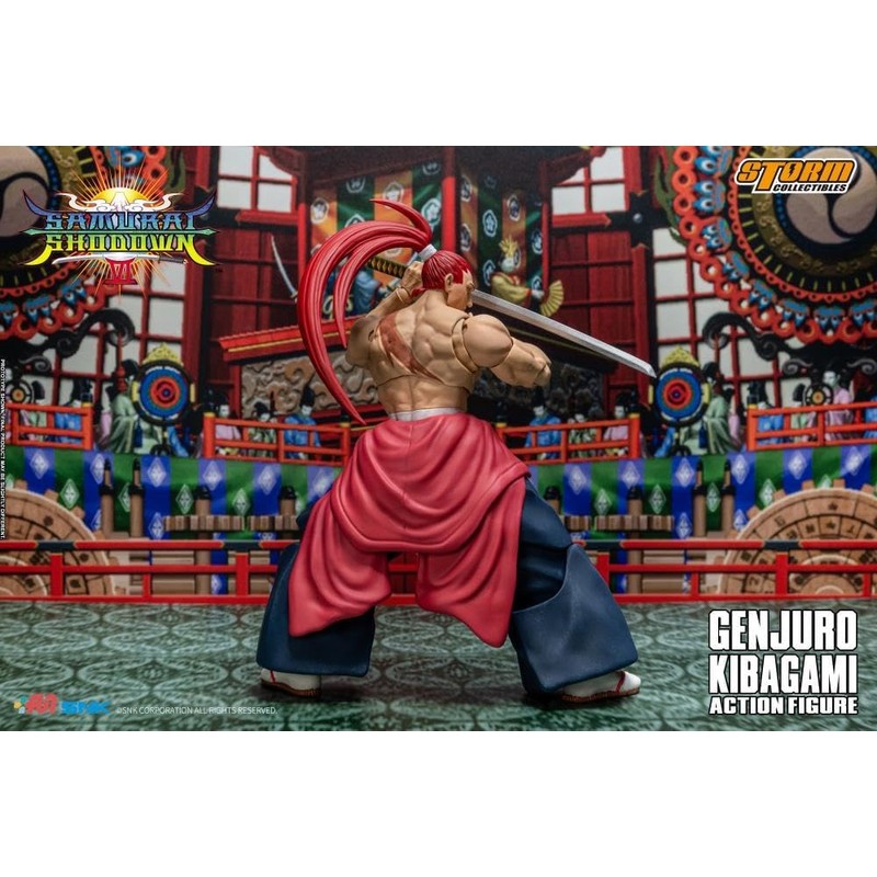Storm Collectibles Samurai Shodown Genjuro Kibagami 1/12 Scale Action Figure,