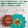 Plastic Dining Mats Set of 4 Sunflower Shape, Washable Placemat