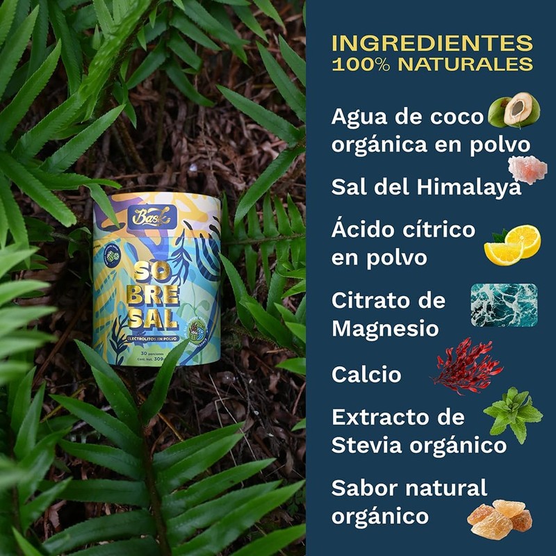 Electrolitos en Polvo con Sabor Bask Caja de 20 Sobres