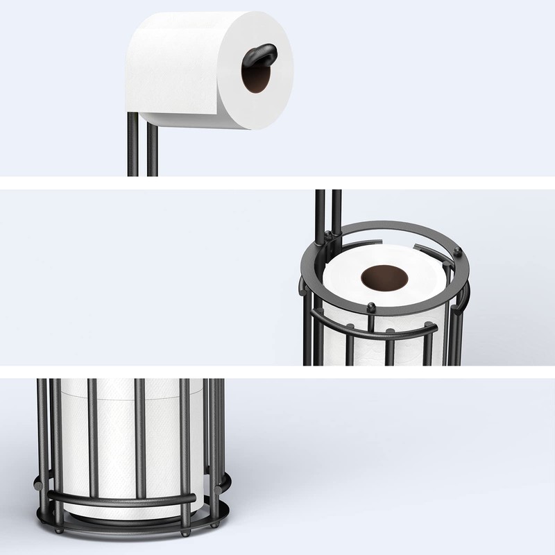 Meangood Toilet Paper Holder Stand and Tissue Paper Roll Dispenser