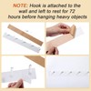 Chunful 2 Pcs Acrylic Wall Mounted Necklaces Organizer with 6