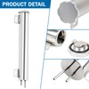 Radiator Coolant Overflow Puke Tank, 2"x15" Polished Coolant Reservoir Tank