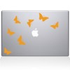 The Decal Guru 1029-MAC-13P-SY Butterflies Decal Vinyl Sticker, 13" Macbook