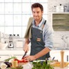 ZOMAO Chef Apron,Cross Back Apron for Women and Men,Cotton Canvas