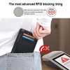 ROUGH FIT RFID Blocking Credit Card Holder, Minimalist Leather Wallet,