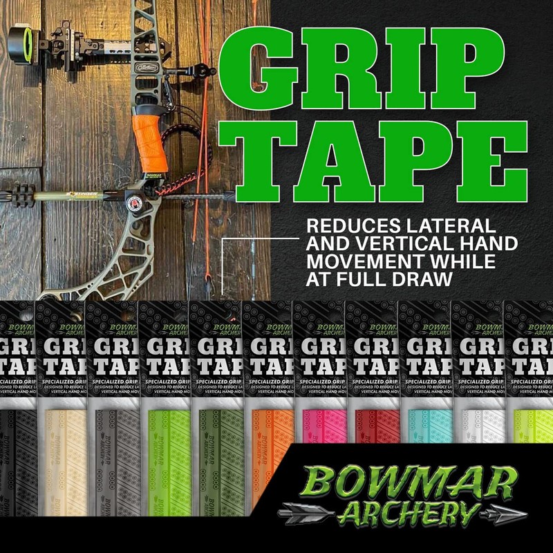 Bowmar Archery Grip Tape, Designed for Archers, Self-Adhering, Effective in