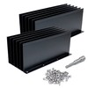 Powrocket 12 Pack Aluminum Gutter Valley Splash Guard,Keep Water from