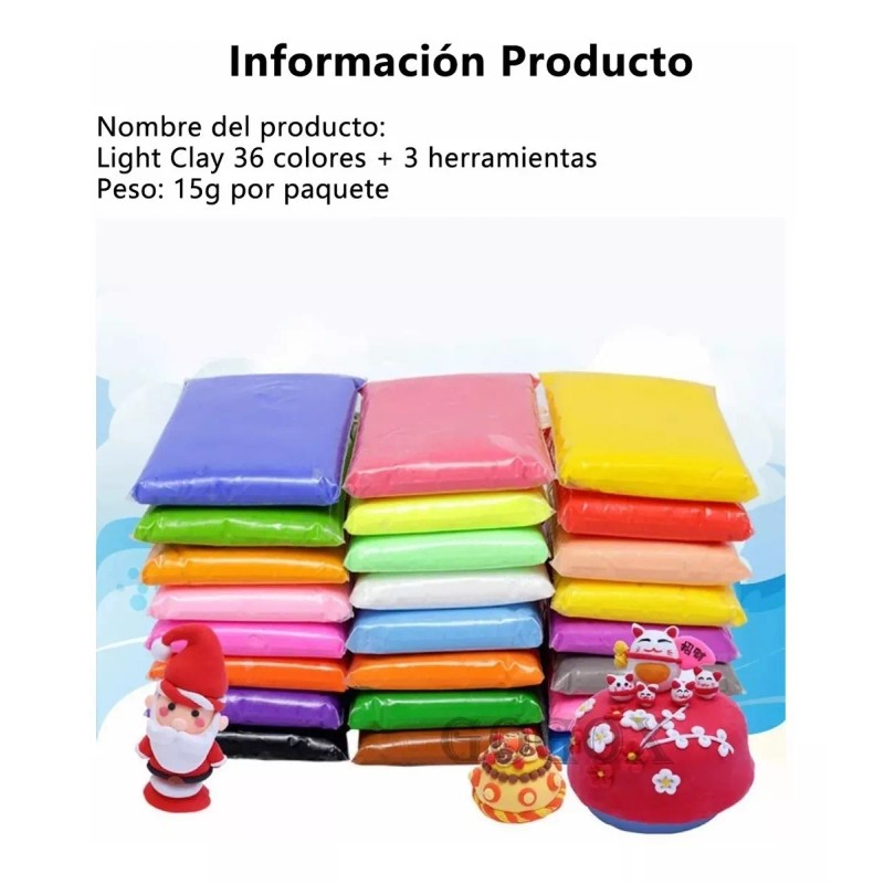 GOGOX 32 Colores Arcillapolimerica Modelar Diy Juguetes Accesorio