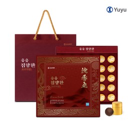 Yuyu Agarwood Pills Premium 25% 30 Pills Gift Set 1 Box / 유유 침향환 프리미엄 25% 30환 선물세트 1박스