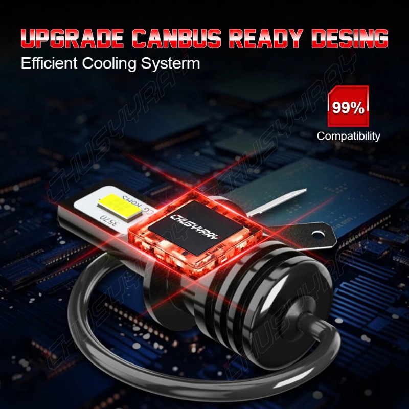 CHUSYYRAY For Mitsubishi Eclipse 2000 2001 2002 6000K LED Headlight