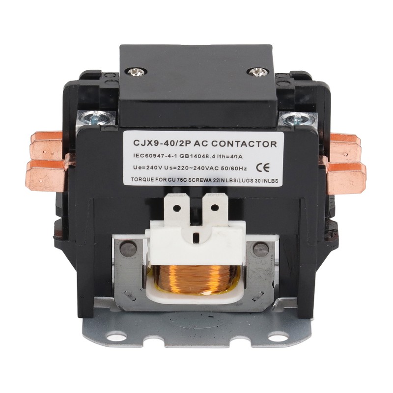 CJX9 40 2P 40A AC Contactor PP Shell Silver Alloy