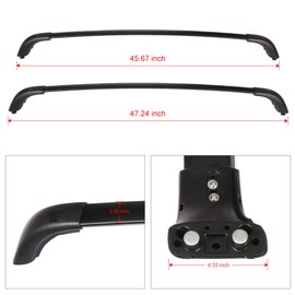 ANPART Roof Rack Fit for Toyota for Highlander 2014-2019 XLE/Limited & SE/LE/LE Plus/LE Hybrid,Aluminum Roof Rail Cross Bars, Low Wind Noise Rooftop Cargo Carrier Crossbars