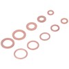 200Pcs Oil Drain Plug Gasket Red Copper Heating Processing 9