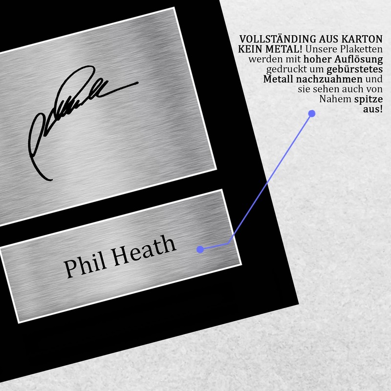HWC Trading A4 Phil Heath Mr Olympia Gifts Printed Autograph