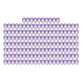 Durlo 150 Pcs Heart Shaped Metal Purple Paper Clips Bookmark Clips for School Office Document Organizing​