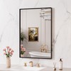 LOAAO Black Bathroom Mirror 24"X32" for Wall, Rectangle Bathroom Vanity