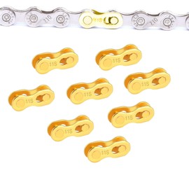 SUNTRADE 8 Pairs Bicycle Missing Link, 6/7/8/9/10/11/12 Speed Bike Chain Connector Lock Set, MTB Road Bicycle Connector for Quick Master Link Joint Chain pin (11 Speed)
