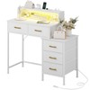KOUSEI Vanity Desk Without Mirror, 39'' Small Makeup Vanity with