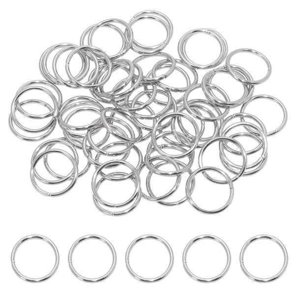 Shapenty Stainless Steel Open Jump Rings Connector Thick Split Rings