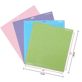 Srunffe Cutting Mats for Cricut Maker/Maker 3/Explore 3/Air/Air 2, Variety Adhesive Replacement Cut Mats compatible with Cricut Machines (Variety for cricut 12 * 12 12pack, Variety)