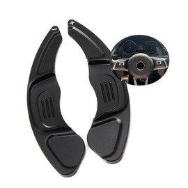 ontto Car Steering Wheel Shift Paddle Extension Gear Paddle Fits VW Golf 7 Polo GTI R Rline MK7 MK7.5 Scirocco 2015-2019 Metal Shift Paddle Shifter Extension Interior Decoration Black