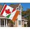 2×3 FT Ireland Canada Friendship Flag,Medium 60×90 CM Irish Canadian